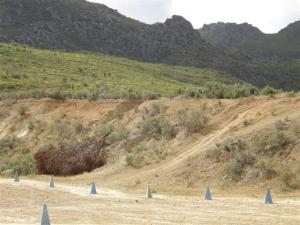 Cones and trails in the "Graveyard" quarry: Pic: dtv